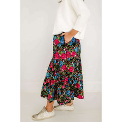 8.28 Boutique:Olivia by Livro,Olivia by Livro Eloise Skirt in Festive Floral,skirt