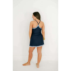 8.28 Boutique:Sail to Sable,Sail to Sable Navy Ric-Rac Exercise Dress,Dress