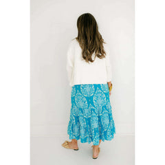 8.28 Boutique:Livro,Livro Market Skirt in Botanical Leaf,skirt