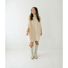 8.28 Boutique:Kerisma Knits,Kerisma Knits Aja Sweater Dress in Ecru,Dress