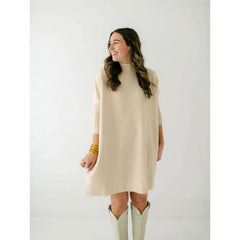 8.28 Boutique:Kerisma Knits,Kerisma Knits Aja Sweater Dress in Ecru,Dress