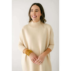 8.28 Boutique:Kerisma Knits,Kerisma Knits Aja Sweater Dress in Ecru,Dress