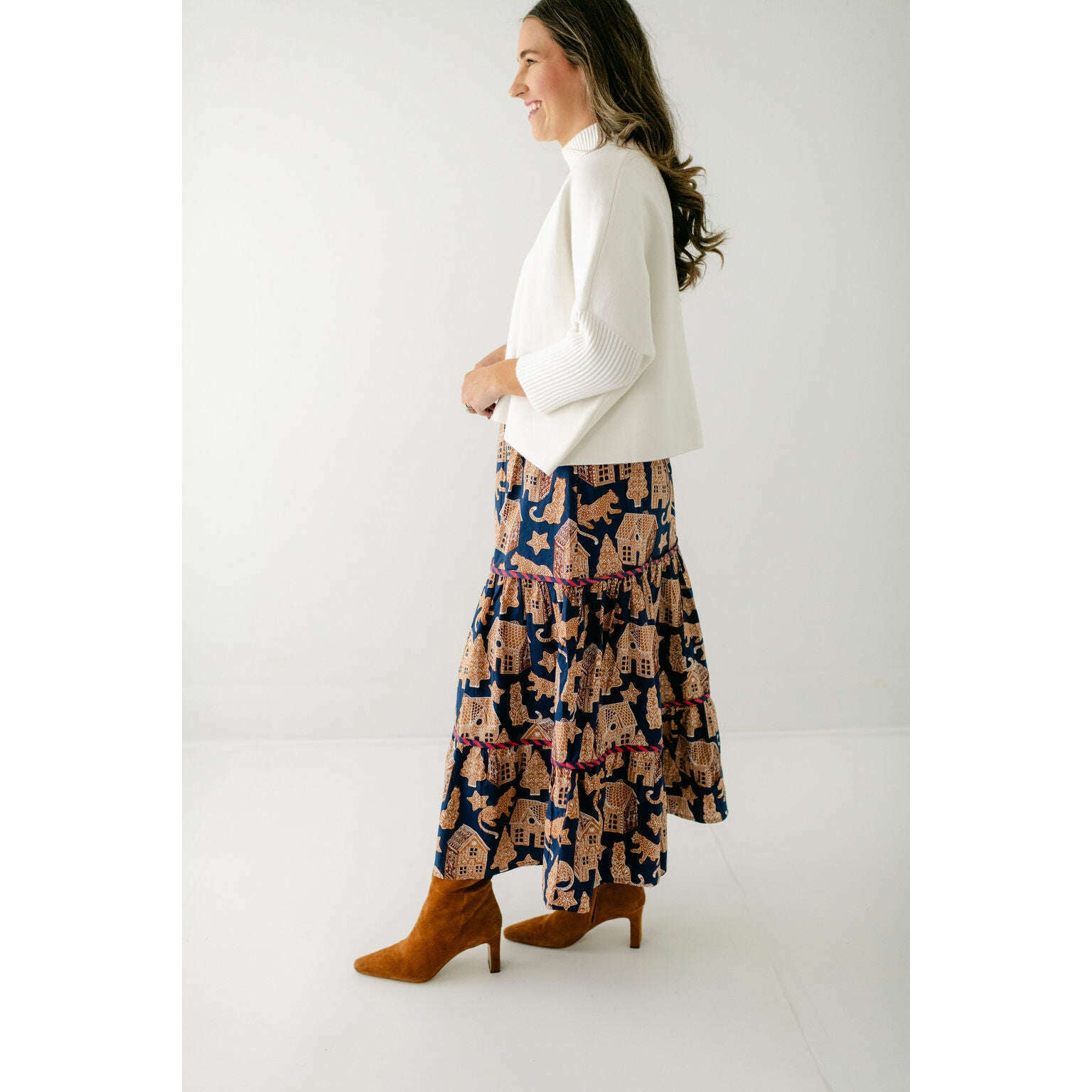 8.28 Boutique:Print Fresh,Print Fresh Sutton Skirt in Gingerbread Party,skirt