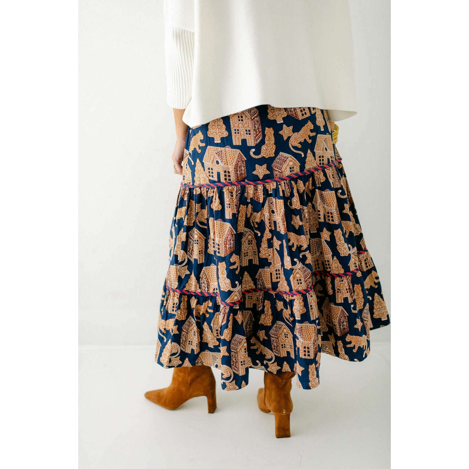 8.28 Boutique:Print Fresh,Print Fresh Sutton Skirt in Gingerbread Party,skirt