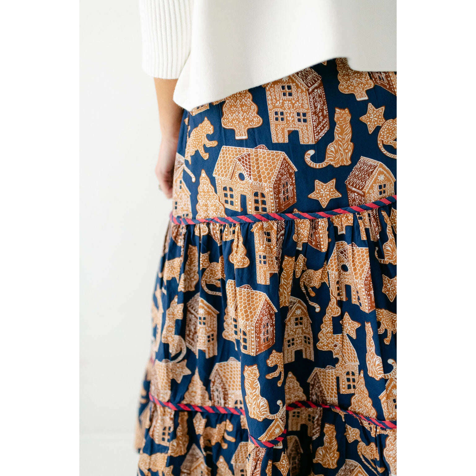 8.28 Boutique:Print Fresh,Print Fresh Sutton Skirt in Gingerbread Party,skirt