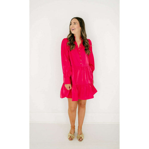 8.28 Boutique:Crosby by Mollie Burch,Crosby by Mollie Burch Blasie Dress in Pink Punch,Dress