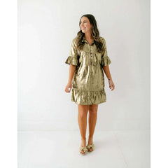 8.28 Boutique:S'edge,S'Edge Mary Dress in Bronze,Dress