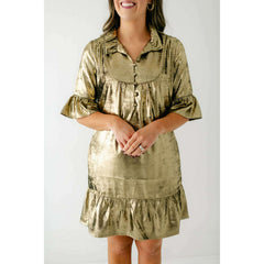 8.28 Boutique:S'edge,S'Edge Mary Dress in Bronze,Dress