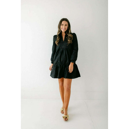 8.28 Boutique:Sincerely Ours,Sincerely Ours Claire Dress in Black Brocade,Dress